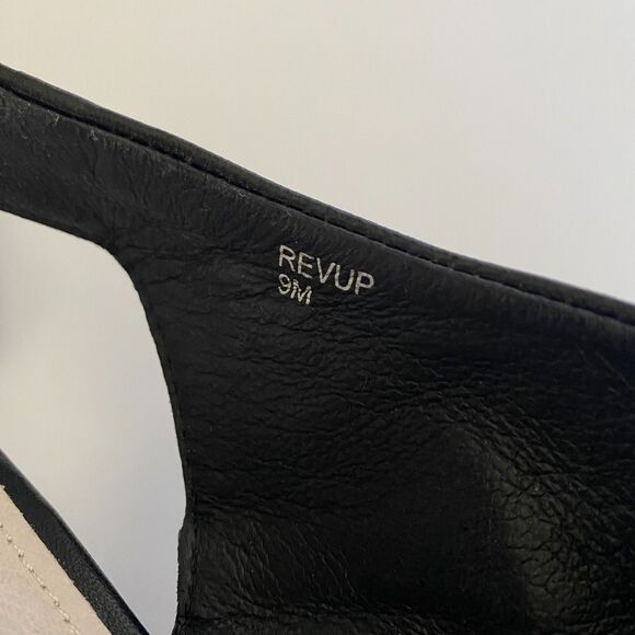 Sanctuary Women's Regal Asymmetric Sandals Black Soft Leather 9M - Picture 9 of 12